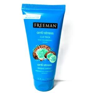 Freeman Anti-Stress Clay Mask Dead Sea Minerals 1.5 oz Travel Sz All Skin Types